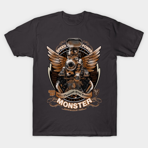 Plymouth 71 Road Runner T-Shirt by ploxd